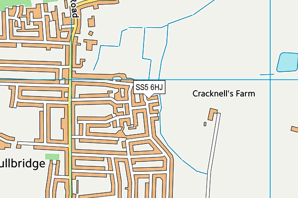 SS5 6HJ map - OS VectorMap District (Ordnance Survey) SS5 6HJ map - OS VectorMap District (Ordnance Survey)