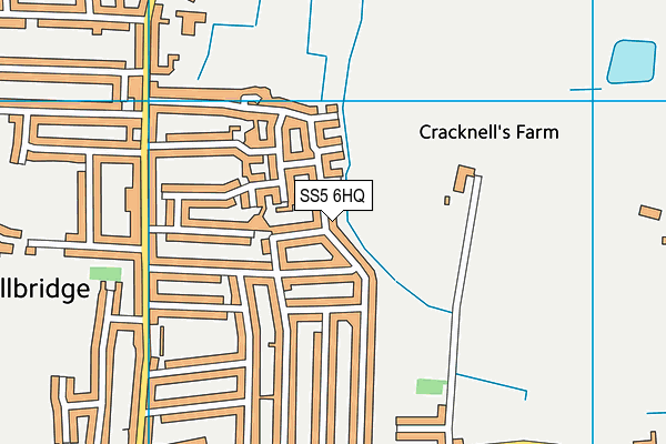 SS5 6HQ map - OS VectorMap District (Ordnance Survey) SS5 6HQ map - OS VectorMap District (Ordnance Survey)