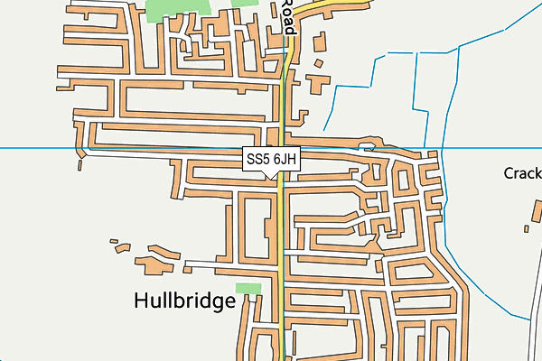 SS5 6JH map - OS VectorMap District (Ordnance Survey) SS5 6JH map - OS VectorMap District (Ordnance Survey)
