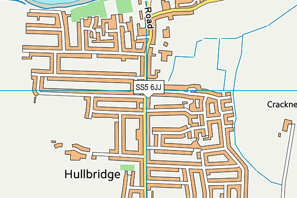 SS5 6JJ map - OS VectorMap District (Ordnance Survey) SS5 6JJ map - OS VectorMap District (Ordnance Survey)