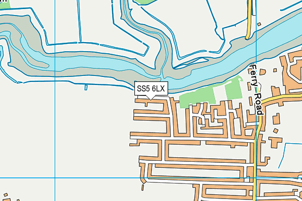 SS5 6LX map - OS VectorMap District (Ordnance Survey) SS5 6LX map - OS VectorMap District (Ordnance Survey)