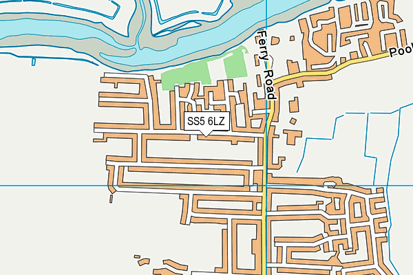 SS5 6LZ map - OS VectorMap District (Ordnance Survey) SS5 6LZ map - OS VectorMap District (Ordnance Survey)