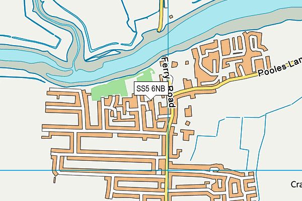 SS5 6NB map - OS VectorMap District (Ordnance Survey) SS5 6NB map - OS VectorMap District (Ordnance Survey)