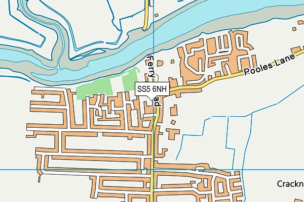 SS5 6NH map - OS VectorMap District (Ordnance Survey) SS5 6NH map - OS VectorMap District (Ordnance Survey)