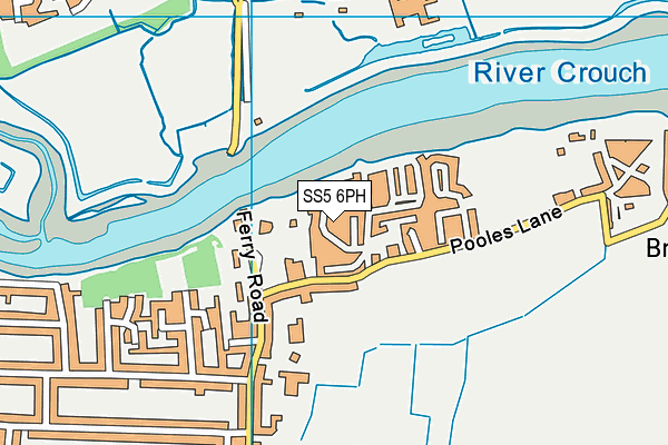 SS5 6PH map - OS VectorMap District (Ordnance Survey) SS5 6PH map - OS VectorMap District (Ordnance Survey)