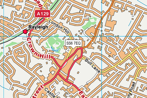 SS6 7EQ map - OS VectorMap District (Ordnance Survey) SS6 7EQ map - OS VectorMap District (Ordnance Survey)