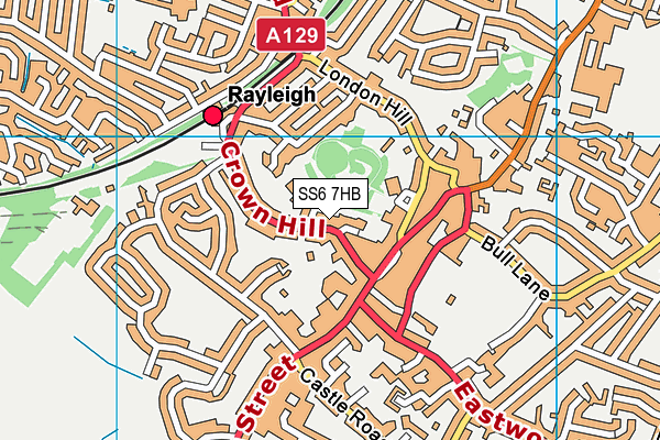SS6 7HB map - OS VectorMap District (Ordnance Survey) SS6 7HB map - OS VectorMap District (Ordnance Survey)