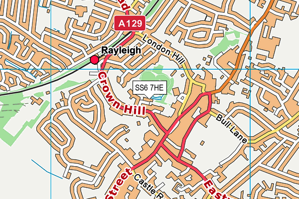 SS6 7HE map - OS VectorMap District (Ordnance Survey)