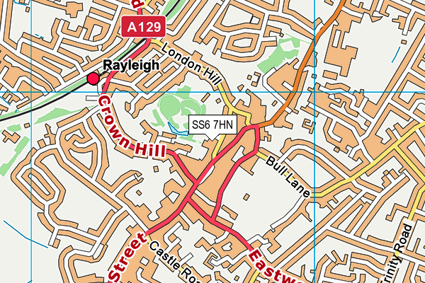 SS6 7HN map - OS VectorMap District (Ordnance Survey) SS6 7HN map - OS VectorMap District (Ordnance Survey)