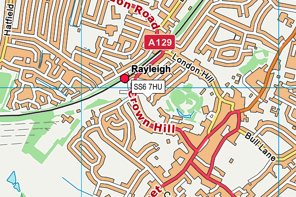 SS6 7HU map - OS VectorMap District (Ordnance Survey) SS6 7HU map - OS VectorMap District (Ordnance Survey)