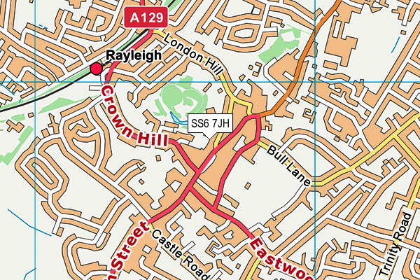 SS6 7JH map - OS VectorMap District (Ordnance Survey) SS6 7JH map - OS VectorMap District (Ordnance Survey)