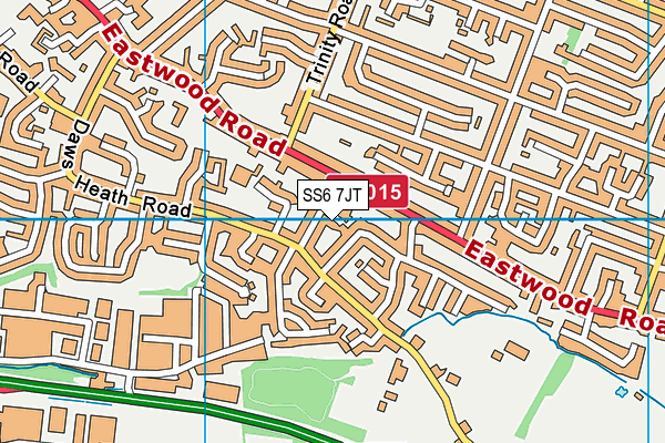 SS6 7JT map - OS VectorMap District (Ordnance Survey) SS6 7JT map - OS VectorMap District (Ordnance Survey)