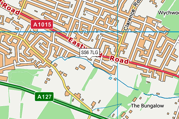 SS6 7LG map - OS VectorMap District (Ordnance Survey)