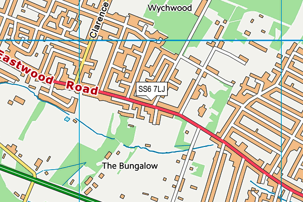 SS6 7LJ map - OS VectorMap District (Ordnance Survey) SS6 7LJ map - OS VectorMap District (Ordnance Survey)