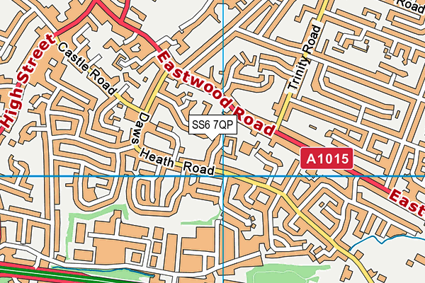 SS6 7QP map - OS VectorMap District (Ordnance Survey) SS6 7QP map - OS VectorMap District (Ordnance Survey)