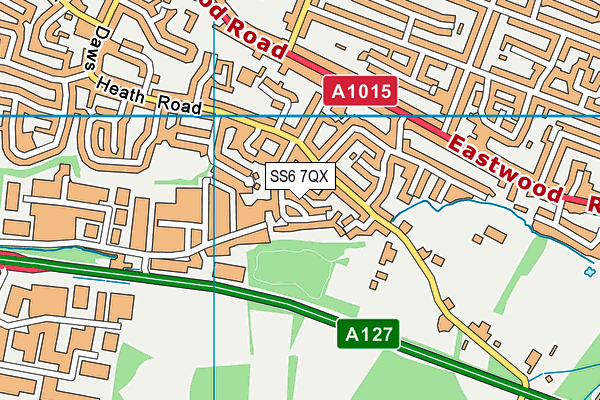 SS6 7QX map - OS VectorMap District (Ordnance Survey) SS6 7QX map - OS VectorMap District (Ordnance Survey)