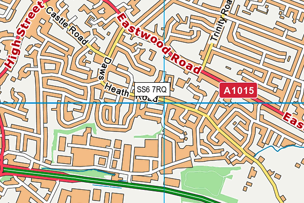 SS6 7RQ map - OS VectorMap District (Ordnance Survey) SS6 7RQ map - OS VectorMap District (Ordnance Survey)