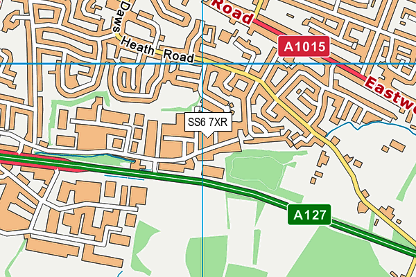 SS6 7XR map - OS VectorMap District (Ordnance Survey) SS6 7XR map - OS VectorMap District (Ordnance Survey)