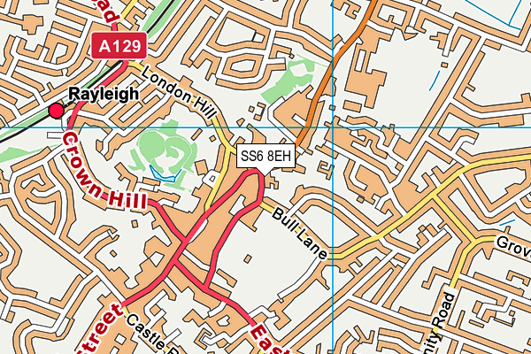SS6 8EH map - OS VectorMap District (Ordnance Survey) SS6 8EH map - OS VectorMap District (Ordnance Survey)