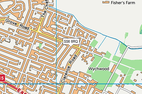 SS6 8RQ map - OS VectorMap District (Ordnance Survey) SS6 8RQ map - OS VectorMap District (Ordnance Survey)