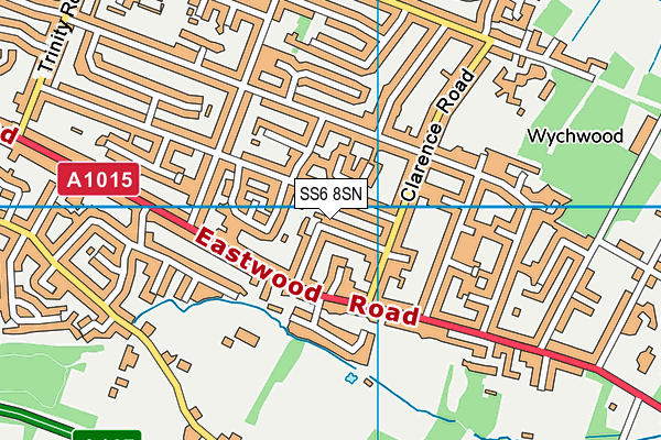SS6 8SN map - OS VectorMap District (Ordnance Survey) SS6 8SN map - OS VectorMap District (Ordnance Survey)