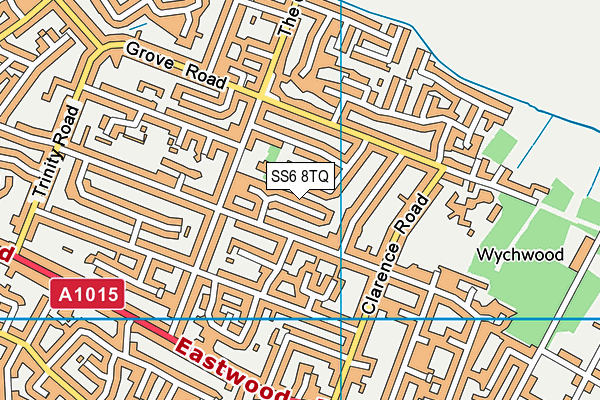 SS6 8TQ map - OS VectorMap District (Ordnance Survey) SS6 8TQ map - OS VectorMap District (Ordnance Survey)
