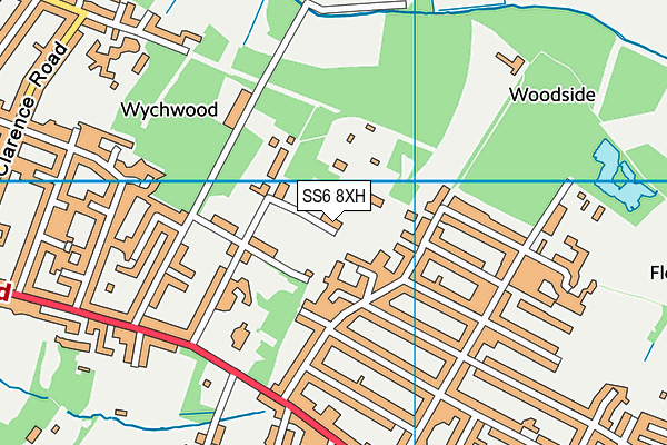SS6 8XH map - OS VectorMap District (Ordnance Survey) SS6 8XH map - OS VectorMap District (Ordnance Survey)