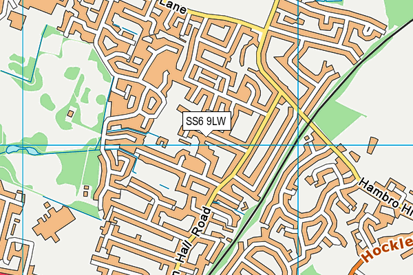 SS6 9LW map - OS VectorMap District (Ordnance Survey) SS6 9LW map - OS VectorMap District (Ordnance Survey)