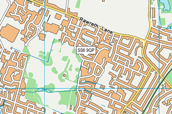 SS6 9QP map - OS VectorMap District (Ordnance Survey) SS6 9QP map - OS VectorMap District (Ordnance Survey)