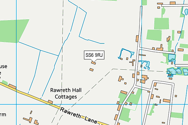 SS6 9RJ map - OS VectorMap District (Ordnance Survey) SS6 9RJ map - OS VectorMap District (Ordnance Survey)