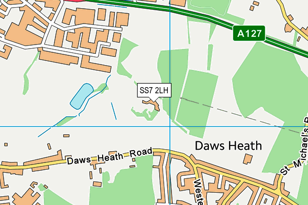 SS7 2LH map - OS VectorMap District (Ordnance Survey) SS7 2LH map - OS VectorMap District (Ordnance Survey)