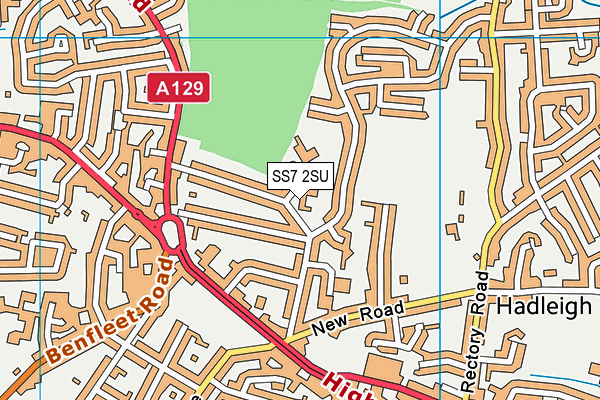 SS7 2SU map - OS VectorMap District (Ordnance Survey) SS7 2SU map - OS VectorMap District (Ordnance Survey)