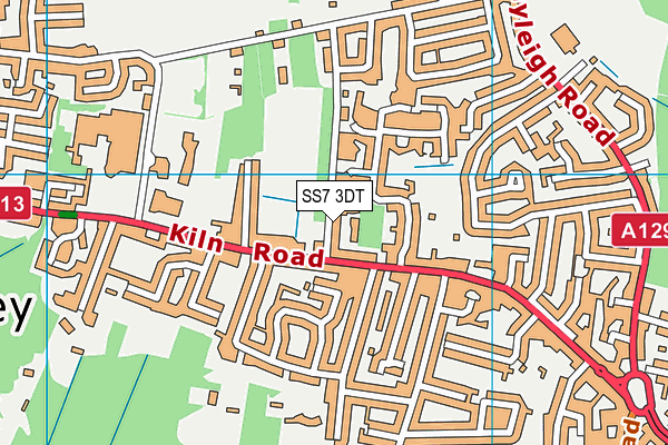 SS7 3DT map - OS VectorMap District (Ordnance Survey) SS7 3DT map - OS VectorMap District (Ordnance Survey)