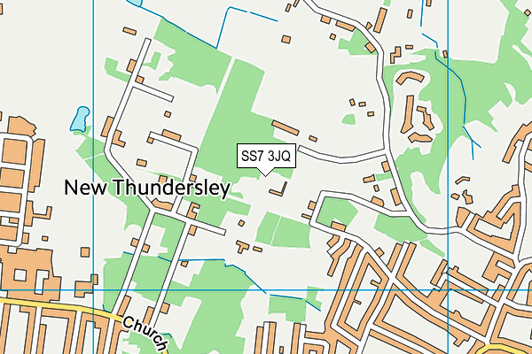 SS7 3JQ map - OS VectorMap District (Ordnance Survey) SS7 3JQ map - OS VectorMap District (Ordnance Survey)