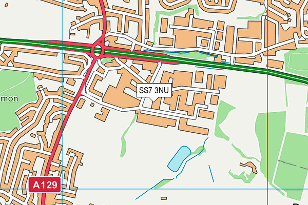 SS7 3NU map - OS VectorMap District (Ordnance Survey) SS7 3NU map - OS VectorMap District (Ordnance Survey)