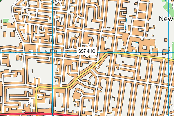 SS7 4HQ map - OS VectorMap District (Ordnance Survey) SS7 4HQ map - OS VectorMap District (Ordnance Survey)