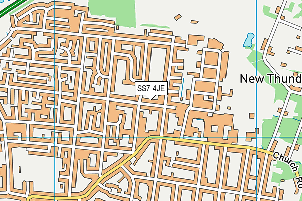 SS7 4JE map - OS VectorMap District (Ordnance Survey) SS7 4JE map - OS VectorMap District (Ordnance Survey)