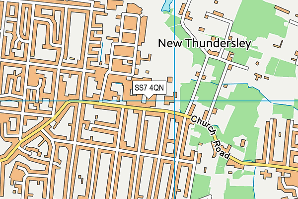 SS7 4QN map - OS VectorMap District (Ordnance Survey) SS7 4QN map - OS VectorMap District (Ordnance Survey)
