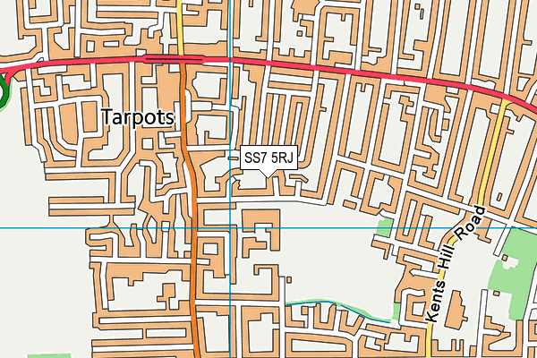 SS7 5RJ map - OS VectorMap District (Ordnance Survey) SS7 5RJ map - OS VectorMap District (Ordnance Survey)