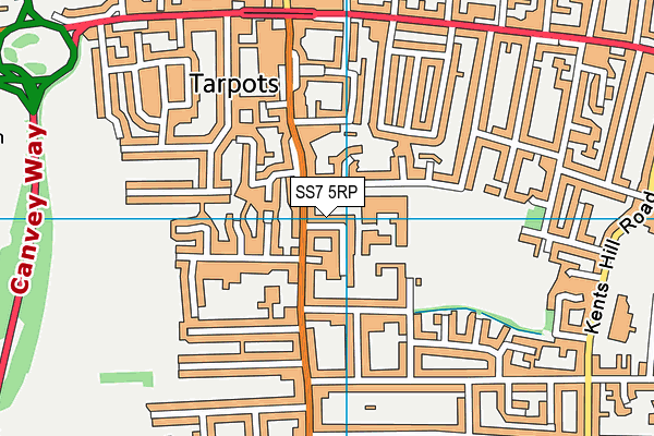 SS7 5RP map - OS VectorMap District (Ordnance Survey) SS7 5RP map - OS VectorMap District (Ordnance Survey)