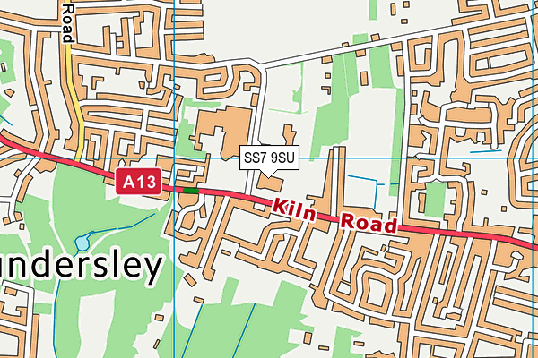 SS7 9SU map - OS VectorMap District (Ordnance Survey) SS7 9SU map - OS VectorMap District (Ordnance Survey)