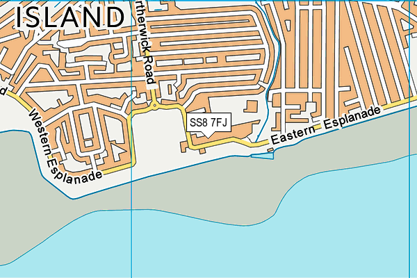 SS8 7FJ map - OS VectorMap District (Ordnance Survey) SS8 7FJ map - OS VectorMap District (Ordnance Survey)