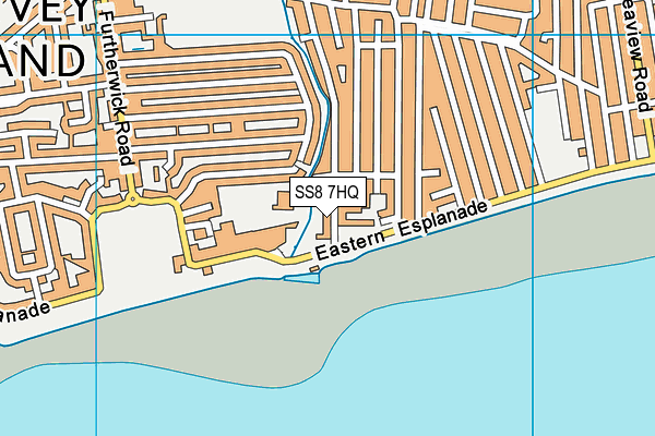SS8 7HQ map - OS VectorMap District (Ordnance Survey) SS8 7HQ map - OS VectorMap District (Ordnance Survey)