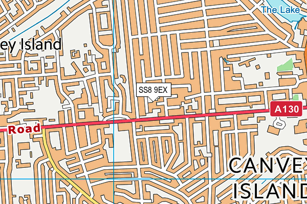 SS8 9EX map - OS VectorMap District (Ordnance Survey) SS8 9EX map - OS VectorMap District (Ordnance Survey)