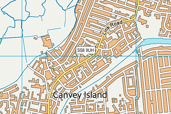 SS8 9UH map - OS VectorMap District (Ordnance Survey) SS8 9UH map - OS VectorMap District (Ordnance Survey)