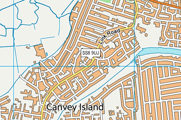 SS8 9UJ map - OS VectorMap District (Ordnance Survey) SS8 9UJ map - OS VectorMap District (Ordnance Survey)