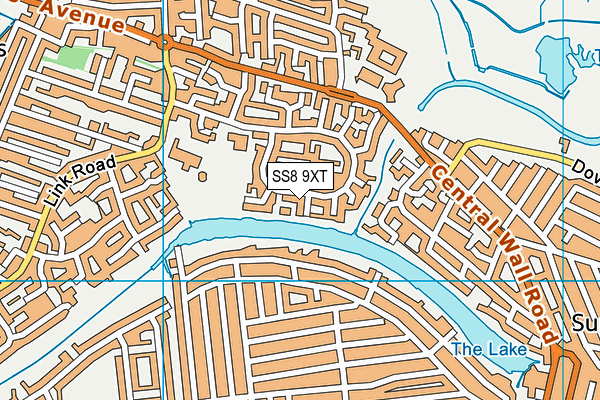 SS8 9XT map - OS VectorMap District (Ordnance Survey) SS8 9XT map - OS VectorMap District (Ordnance Survey)