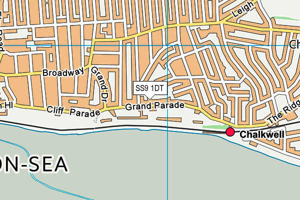 SS9 1DT map - OS VectorMap District (Ordnance Survey)