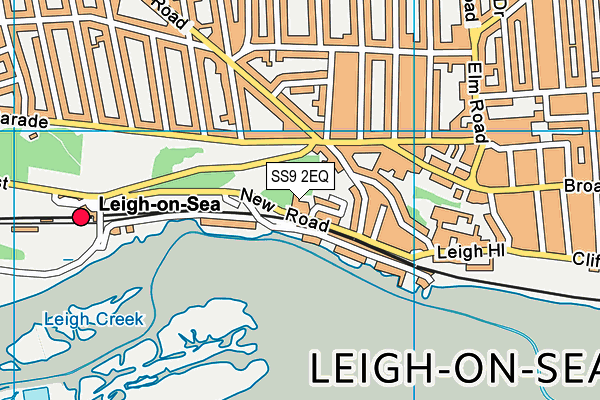 SS9 2EQ map - OS VectorMap District (Ordnance Survey) SS9 2EQ map - OS VectorMap District (Ordnance Survey)