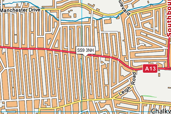 SS9 3NH map - OS VectorMap District (Ordnance Survey) SS9 3NH map - OS VectorMap District (Ordnance Survey)